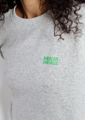 Evona sweat Melange Light Grey American Vintage 